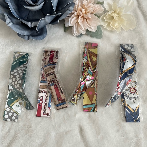 4 SET Purse Handbag Skinny Scarf Bundle - Picture 3 of 5